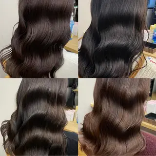 セミロング カラー プル艶職人/ にしものヘアスタイル