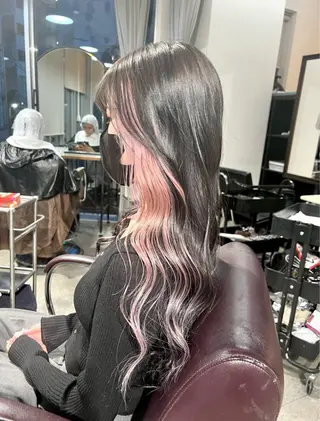 ロング カラー ヘアアレンジ 🎀ハイトーン・艶 カラー HANA🎀のヘアスタイル