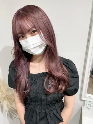 ロング カラー ヘアアレンジ 酸性縮毛矯正 梅田茶屋町 Juriのヘアスタイル