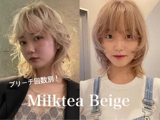 ミディアム カラー チャン💫レイヤー /透明感カラー💫のヘアスタイル