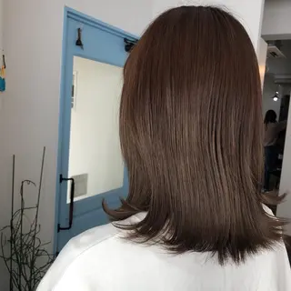 セミロング つばた みゆ🦋のヘアスタイル