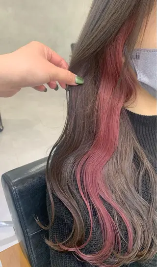 ロング lena🎀 透明感カラー/韓国風のヘアスタイル