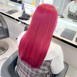 カラー girlな暖色ヘア 🪽🫧ハルナ🎀のヘアスタイル