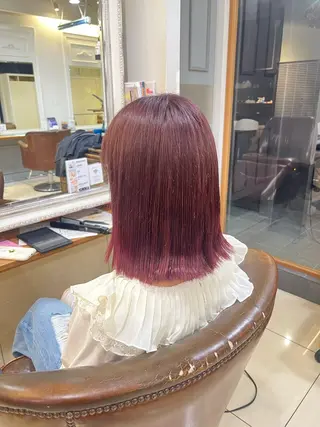 カラー カラー/ブリーチ✨ ヘアセット/コハルのヘアスタイル