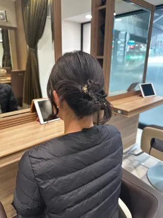 セミロング ヘアアレンジ ヘアセット/メンズ パーマChihoのヘアスタイル