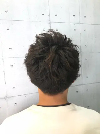 ショート パーマ メンズ 北脇 健治のヘアスタイル