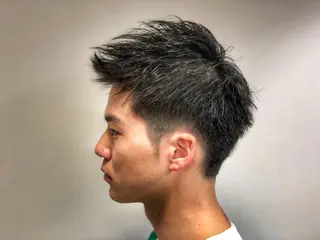 ショート カラー パーマ メンズ 美髪矯正 Rioのヘアスタイル