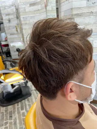 ショート カラー メンズ 大坪 拓斗のヘアスタイル