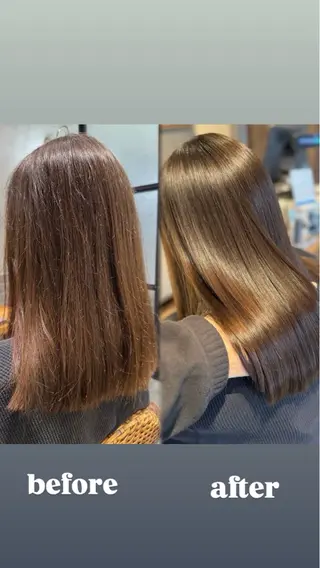 セミロング カラー ［パサつき改善］＊ 髪質改善ケアサロン＊のヘアスタイル