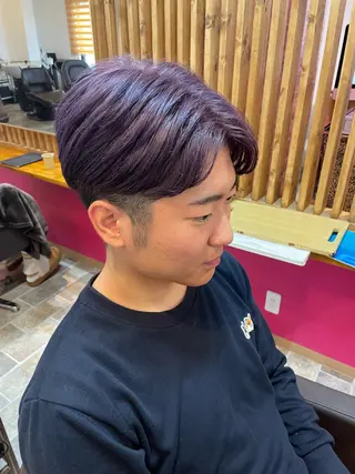 ショート カラー メンズ YUI/ ブリーチカラー🌷のヘアスタイル