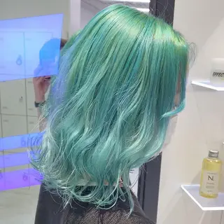 セミロング コテ巻き風パーマ 🦋にこ🦋のヘアスタイル