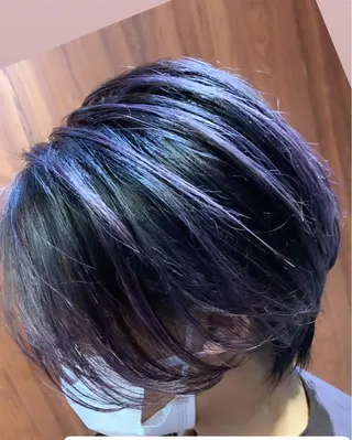 ショート 髪質改善ストレート、 カラー清野雄大のヘアスタイル