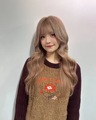 ロング バレイヤージュ ボブ🌈ナツヤのヘアスタイル