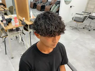 パーマ メンズ メンズパーマ外屋敷 航のヘアスタイル