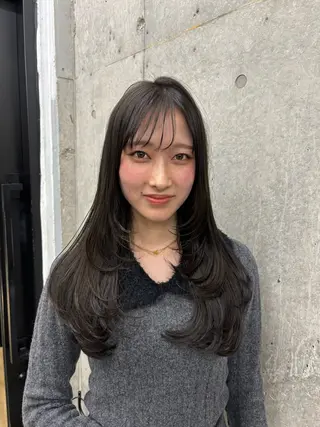 ロング カラー すぐ巻ける縮毛矯正 🍀勝倉　麗のヘアスタイル