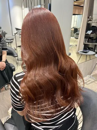 ロング カラー 森山 葵のヘアスタイル
