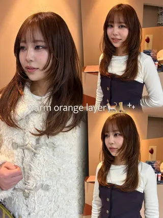 セミロング メンズモデル募集中 YOKE reinaのヘアスタイル