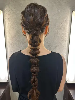 ロング ヘアアレンジ パーマ/ブリーチ /mikuのヘアスタイル