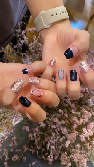 ネイル crystal ⭐︎ colorのネイルデザイン