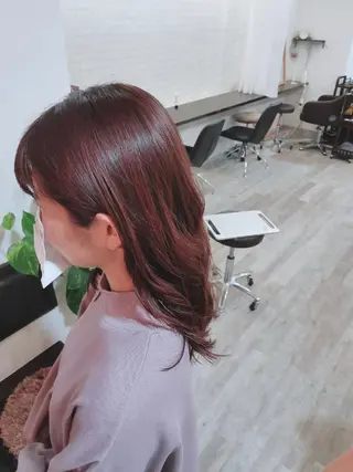 ミディアム ツヤ髪ケアカラー✨ 中谷良成のヘアスタイル