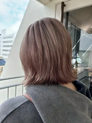 ショート カラー misa🫧ナチュラ ル縮毛矯正/髪質改善のヘアスタイル