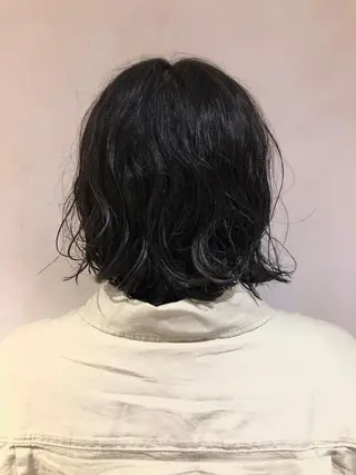 ミディアム パーマ 高橋 英彦のヘアスタイル