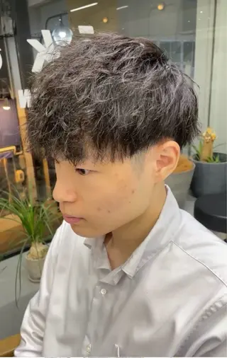 ショート パーマ メンズ メンズ専門サロン wokeのヘアスタイル