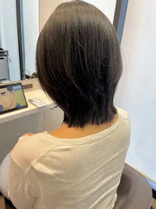 ミディアム 【大人髪】men's パーマ/潤艶髪のヘアスタイル