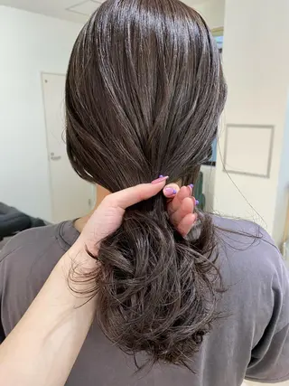 セミロング カラー ヘアアレンジ ひなの .のその他イメージ