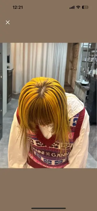セミロング カラー 矢澤涼夏 🎀ツヤ髪のヘアスタイル