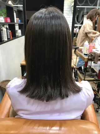 ミディアム カラー 縮毛矯正、ストカール 、パーマのプロ、横山のヘアスタイル