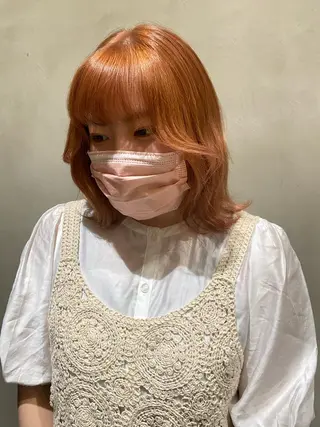 ミディアム 髪質改善韓国レイヤー SHIORI🦋のヘアスタイル