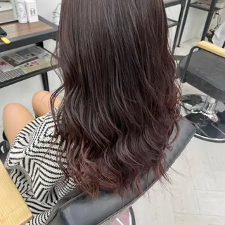 ロング カラー パーマ ヘアアレンジ メンズ キッズ ネイル マツエク・マツパ アイブロウ mona/ ストレートスタイル✨のヘアスタイル