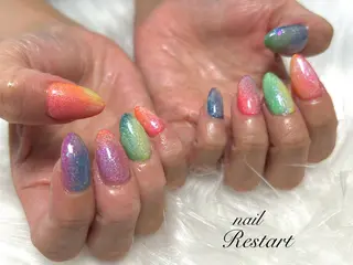 ミディアム Restart YURIのネイルデザイン