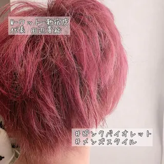 ショート カラー パーマ ヘアアレンジ メンズ 🫧代表/新宿駅近/ 限定価格🫧田辺貴裕のヘアスタイル