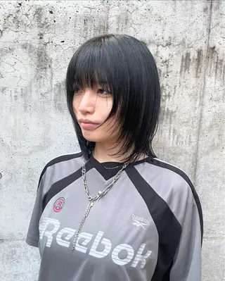 ミディアム カラー 🔗透明感カラー🔗 エクステ✂️はるちかのヘアスタイル