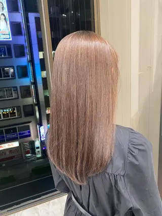 ミディアム カラー ヘアアレンジ TRU Shino🦋のマツエク・マツパデザイン