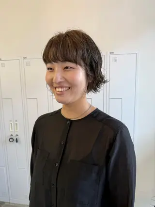 ショート パーマ 近藤 千裕のヘアスタイル