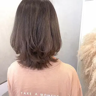 ミディアム カラー はるか 💐 お悩み改善美容師のヘアスタイル