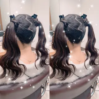 ロング ヘアアレンジ 新宿三丁目アイドル ヘアメイクたでぬまのヘアスタイル