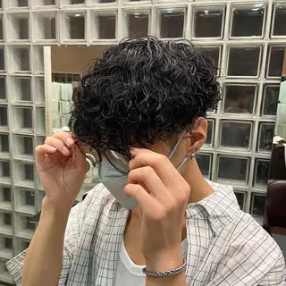 ショート パーマ メンズ 🌀パーマ特化 美容師🌀/しゅんのヘアスタイル