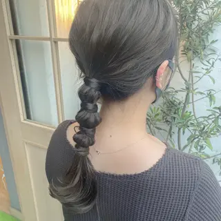 カラー ヘアアレンジ hana ROCCO3rdのヘアスタイル
