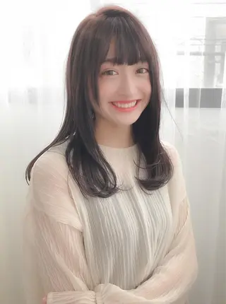 ミディアム パーマ ヘアアレンジ 美髪矯正 Rioのヘアスタイル