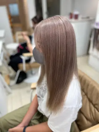 セミロング カラー パーマ ヘアアレンジ メンズ キッズ ネイル マツエク・マツパ アイブロウ 🧡可愛い色落ち🧡 ハイトーン特化🧡のヘアスタイル