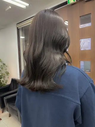 ミディアム ダブルカラー/韓国 ヘア/さわのあかねのヘアスタイル