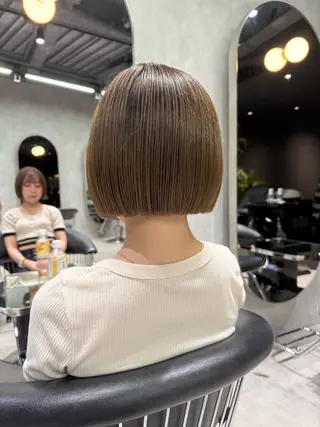 ショート youres hair恵比寿本店所属・縮毛矯正×レイヤー カット/飯田 輝のヘアスタイル