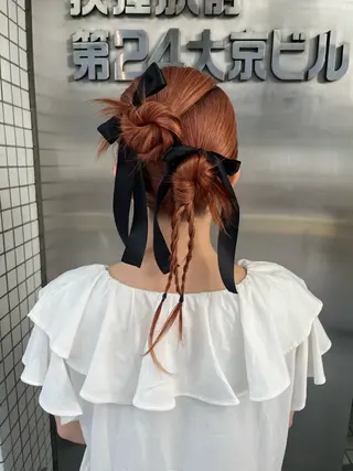 ヘアアレンジ 暖色艶カラー♥️ nagi♥️のヘアスタイル