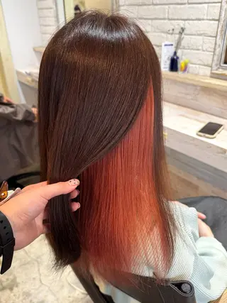 セミロング カラー 透明感カラー/パーマ 🌀アオノのヘアスタイル