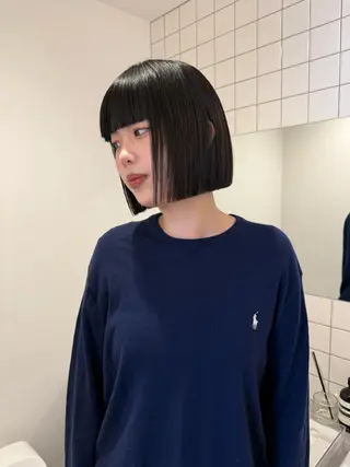 ミディアム 舟橋耀/ブリーチカラ ー/レイヤーカットのヘアスタイル