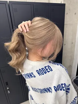 カラー Asami/名古屋/ ハイトーン/デザインのヘアスタイル
